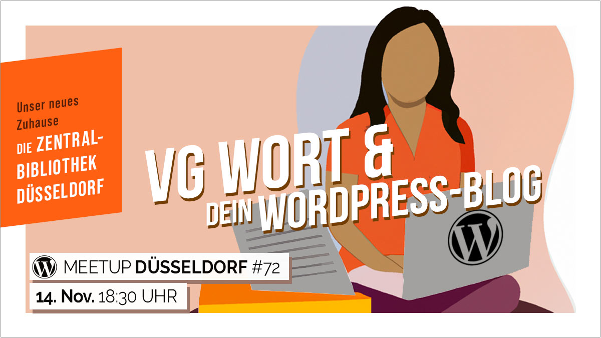 VG-Wort und dein WordPress-Blog, Texterin mit Laptop