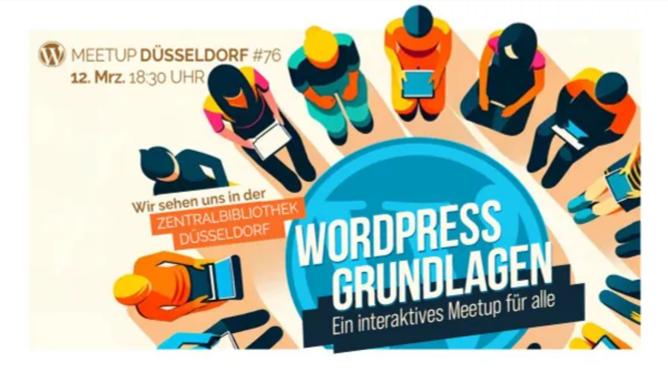 WPDUS #76 – WordPress Grundlagen – Ein interaktives Meetup für alle am 12.03.